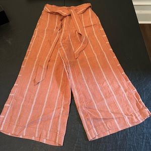 Anthropologie relaxed wide leg cropped pants